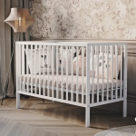 Biela postieľka My Baby - jednoduchá, s priečkami