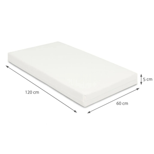 Penový matrac 60x120 cm so snímateľným poťahom z mikrovlákna