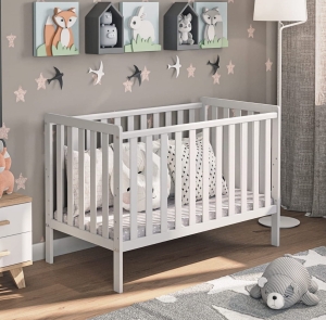 LuLu – postieľky pre dojčatá – drevené, s priečkami